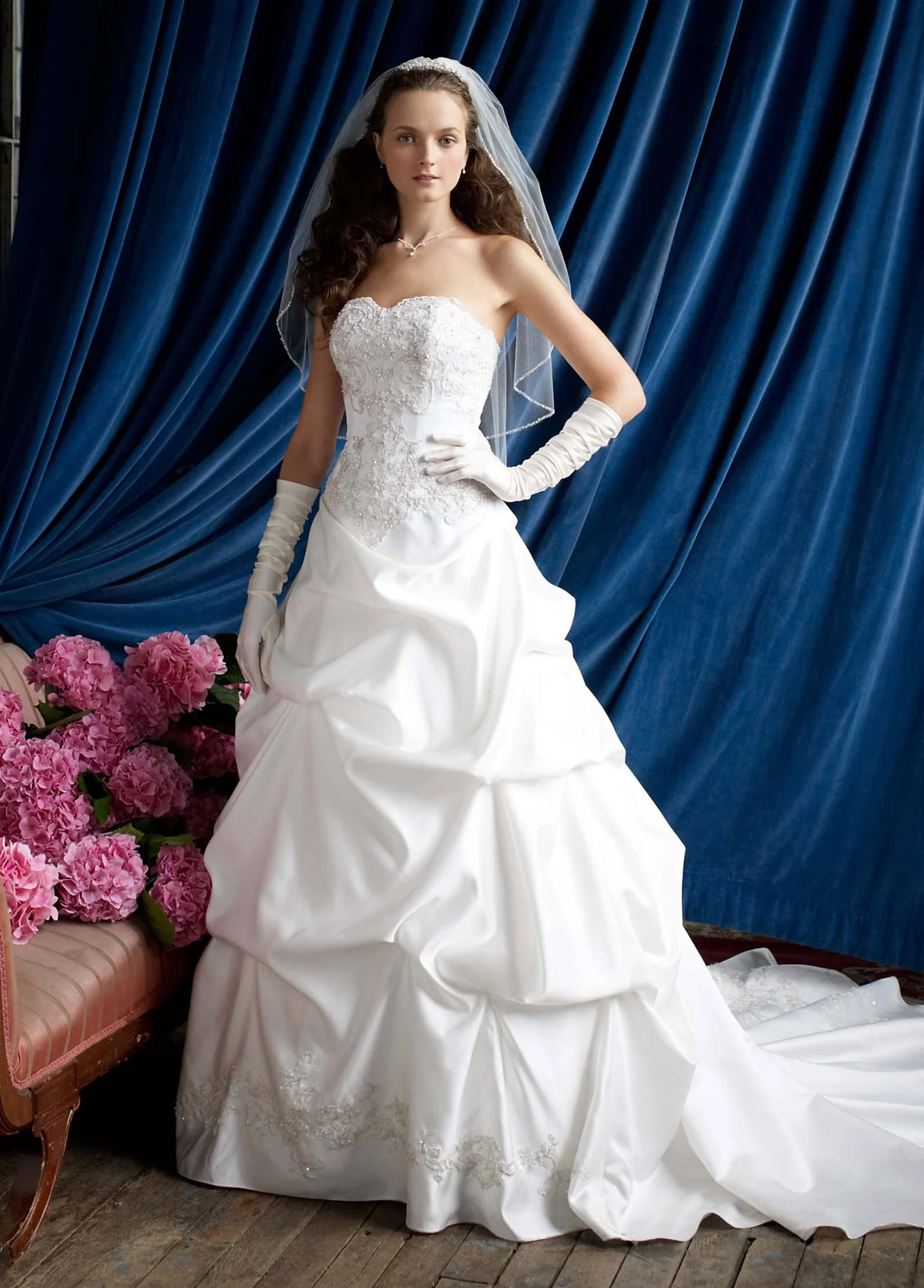 Strapless Sweetheart Pick-Up Ball Gown - Image 2