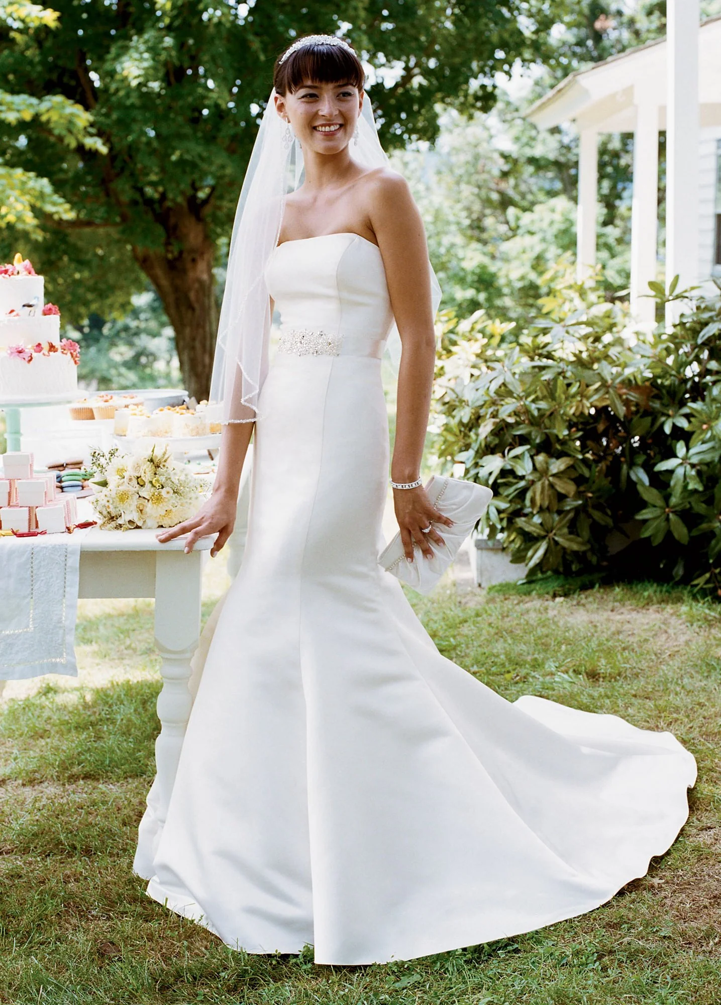 Strapless Trumpet Gown With Ribbon Waist - Image 2