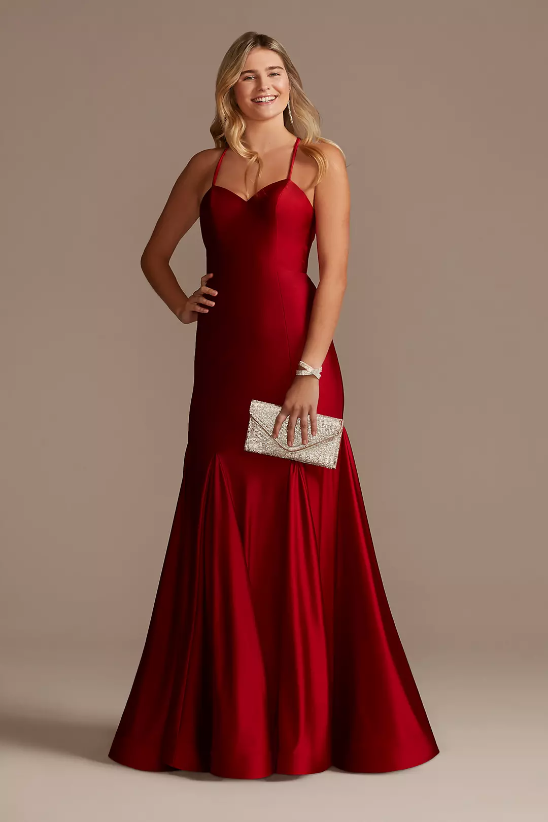Stretch Satin Sweetheart Trumpet Gown - Image 25