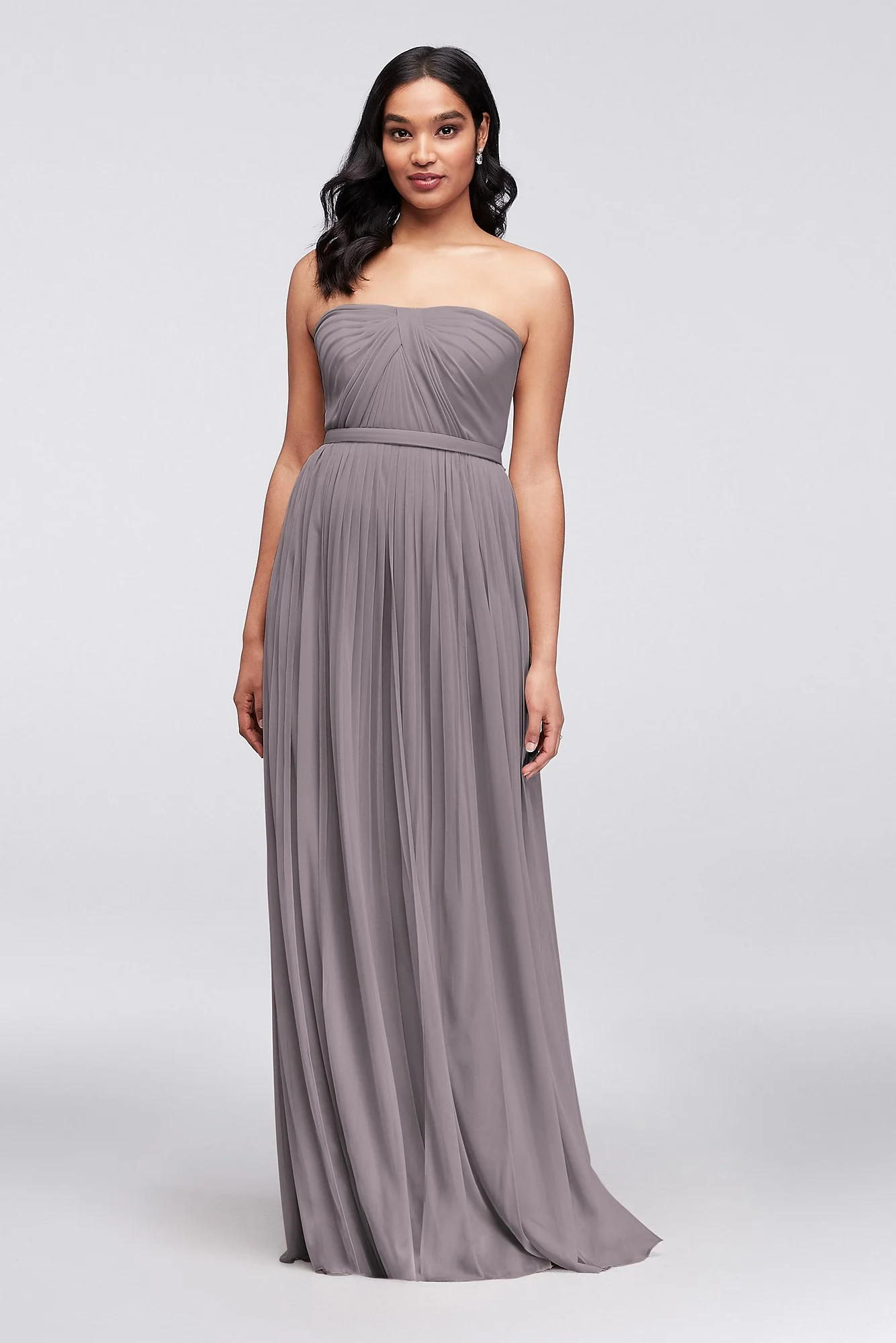 Style-Your-Way 6 Tie Long Mesh Bridesmaid Dress - Image 101