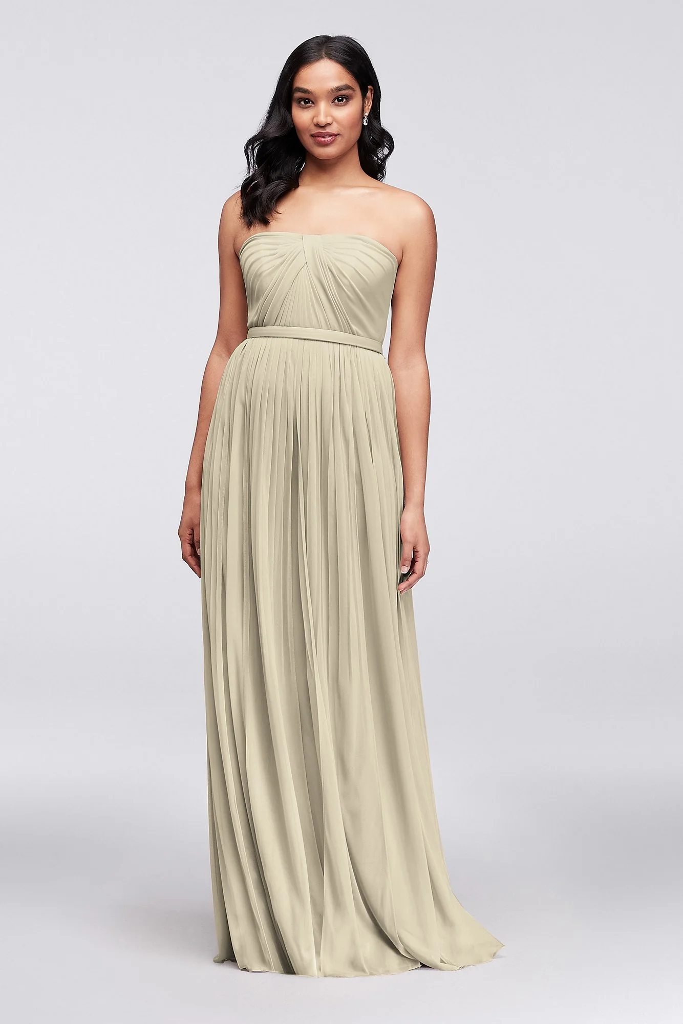 Style-Your-Way 6 Tie Long Mesh Bridesmaid Dress - Image 2