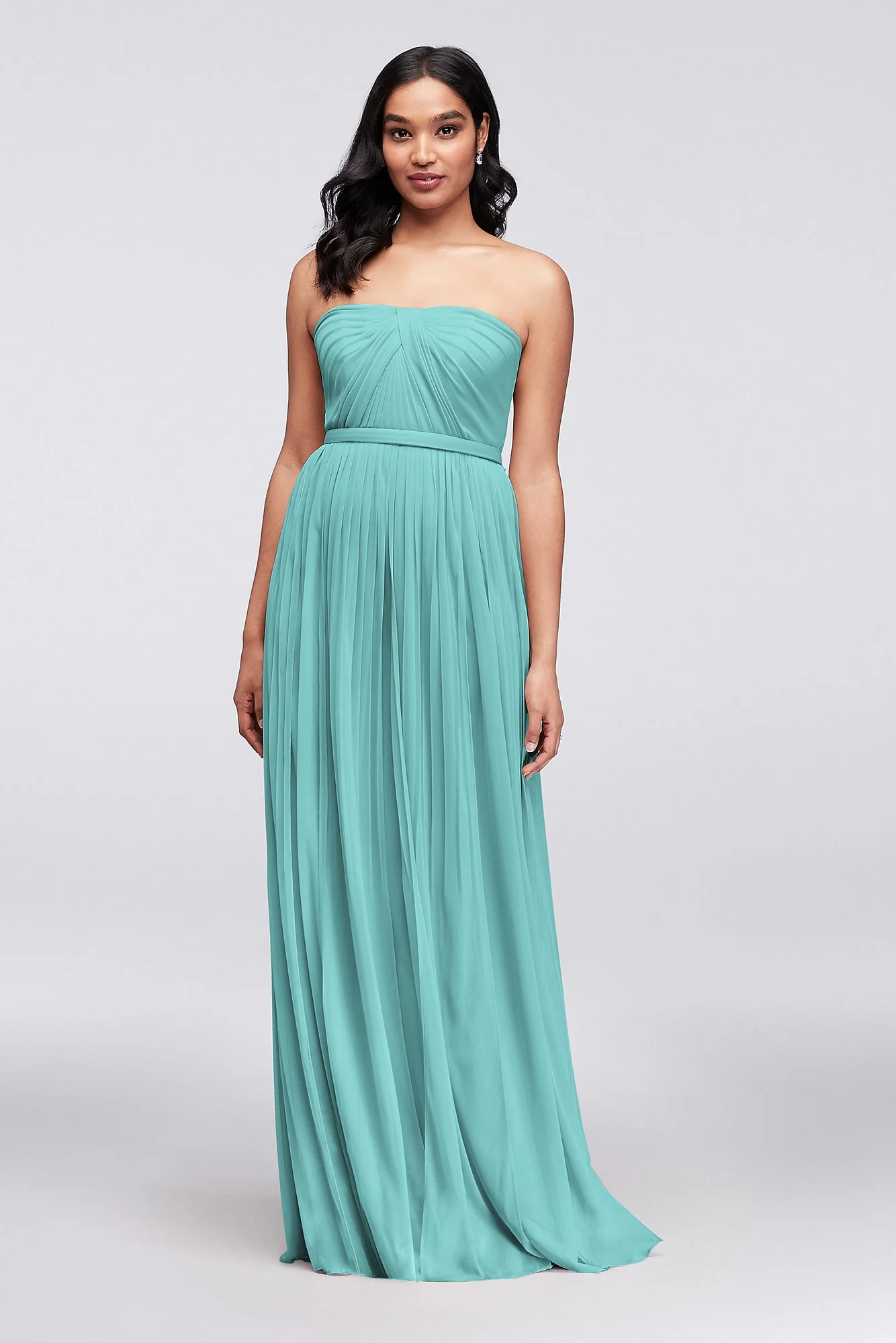 Style-Your-Way 6 Tie Long Mesh Bridesmaid Dress - Image 20