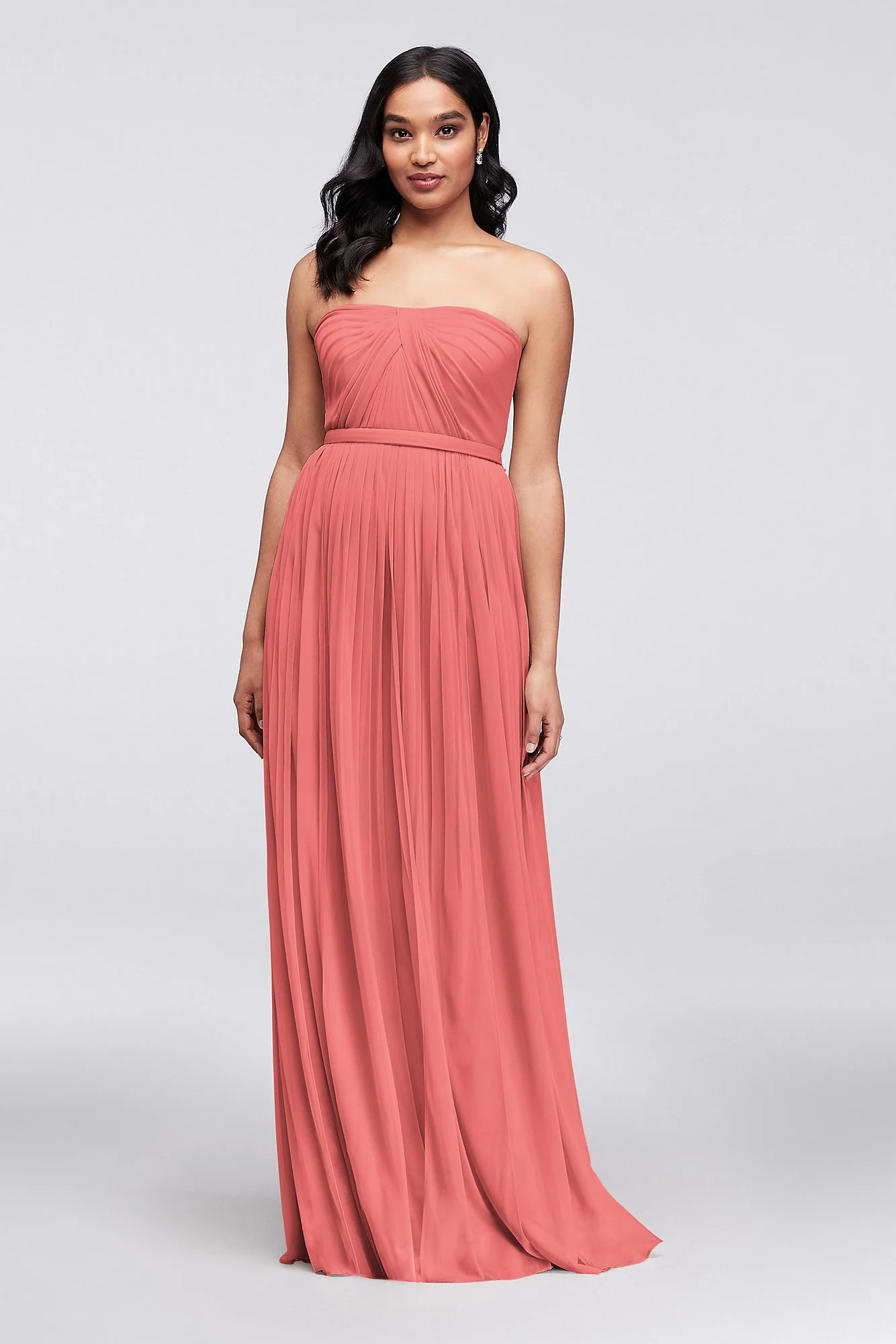 Style-Your-Way 6 Tie Long Mesh Bridesmaid Dress - Image 21