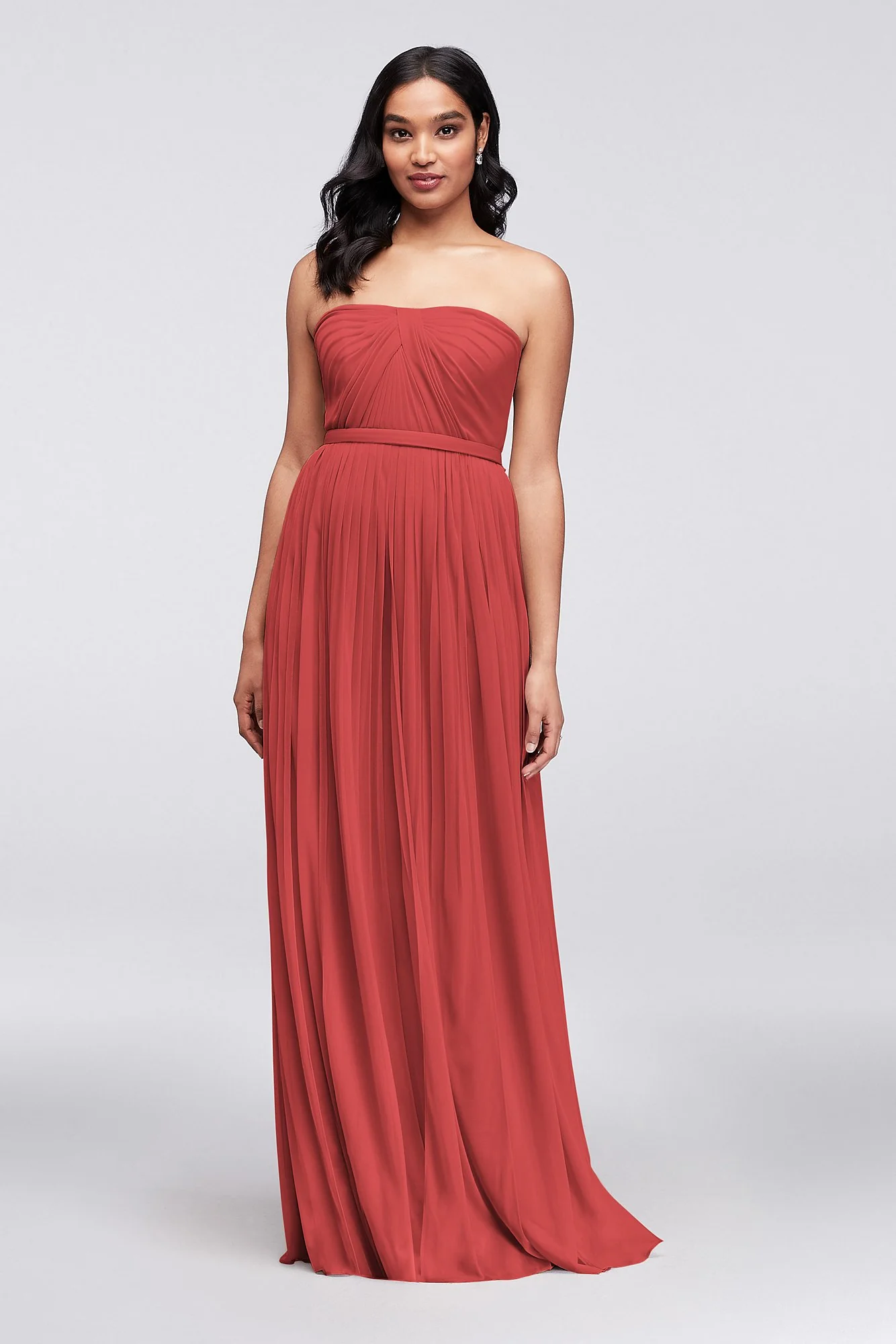Style-Your-Way 6 Tie Long Mesh Bridesmaid Dress - Image 39
