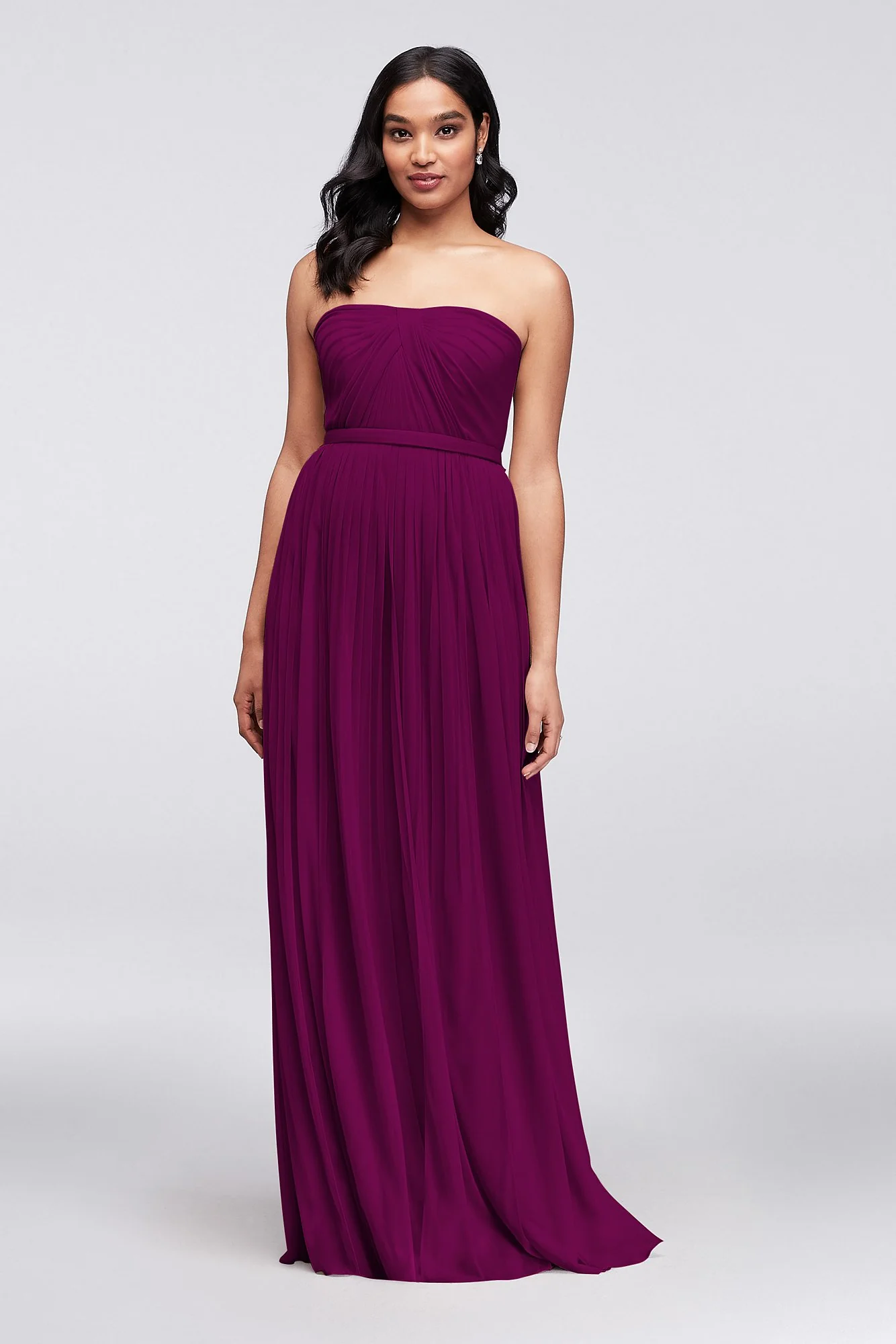 Style-Your-Way 6 Tie Long Mesh Bridesmaid Dress - Image 41