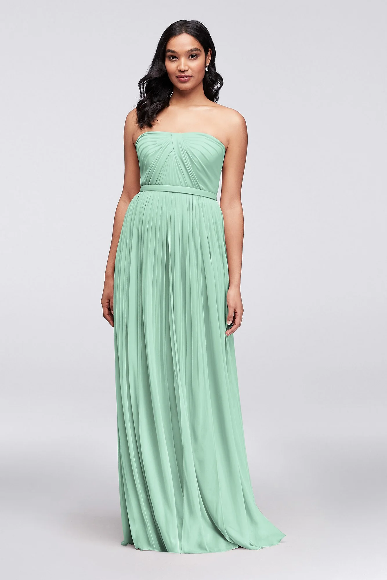Style-Your-Way 6 Tie Long Mesh Bridesmaid Dress - Image 71
