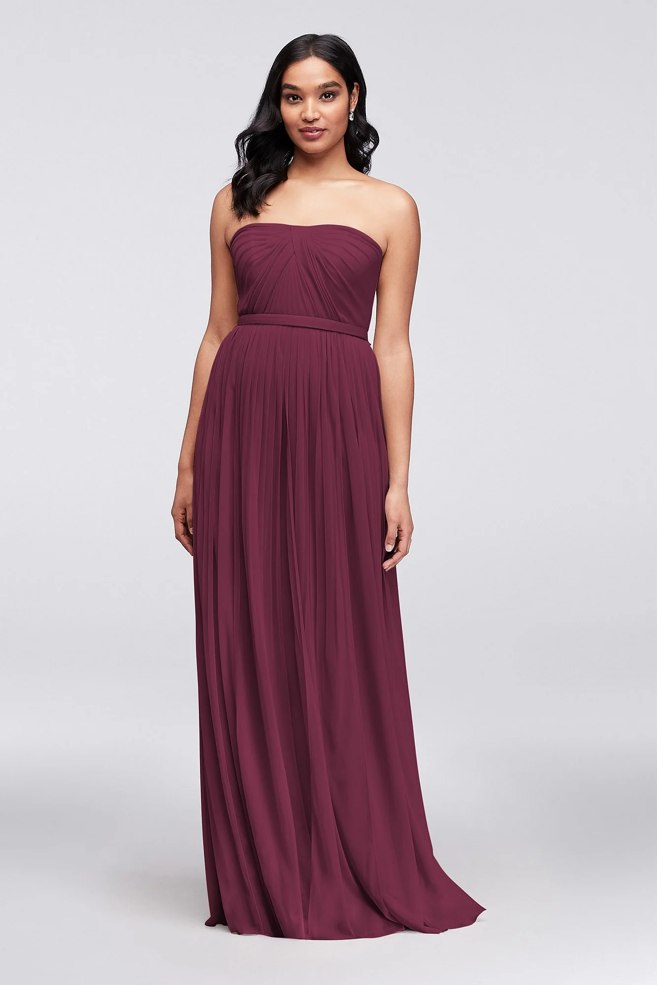 Style-Your-Way 6 Tie Long Mesh Bridesmaid Dress - Image 80