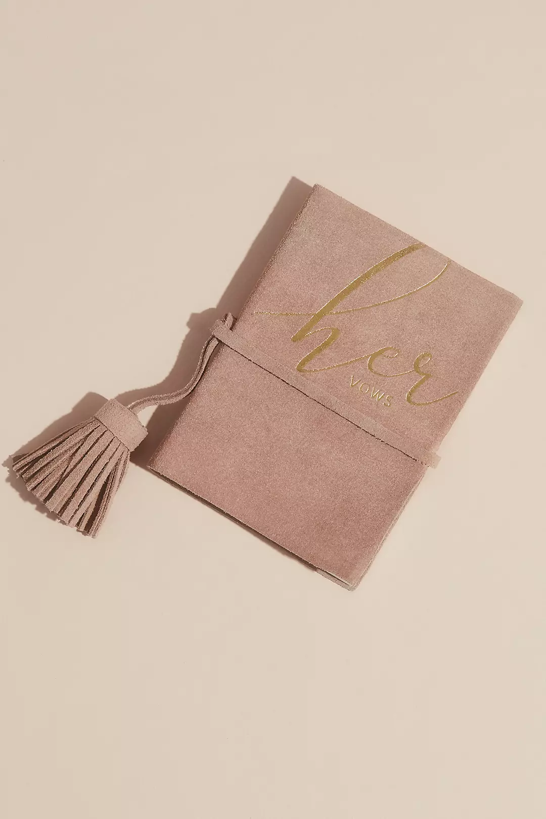 Suede Her Vows Vow Book with Tassel - Image 2