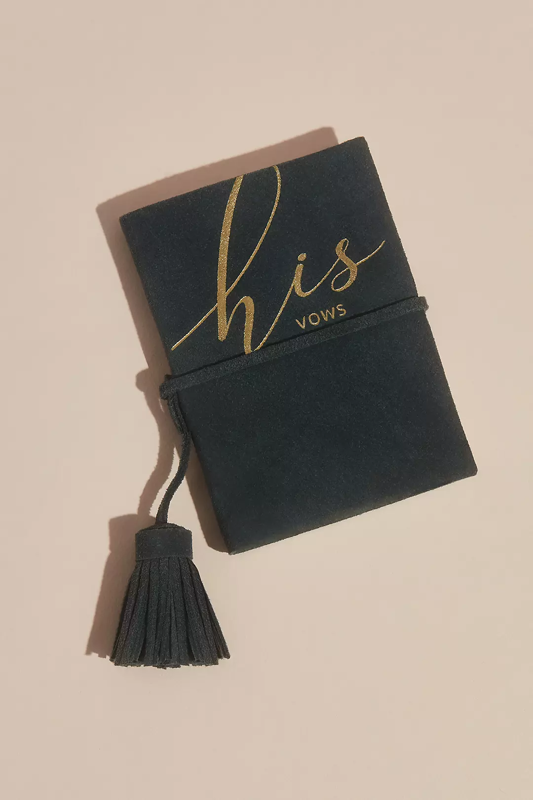Suede His Vows Vow Book with Tassel - Image 2
