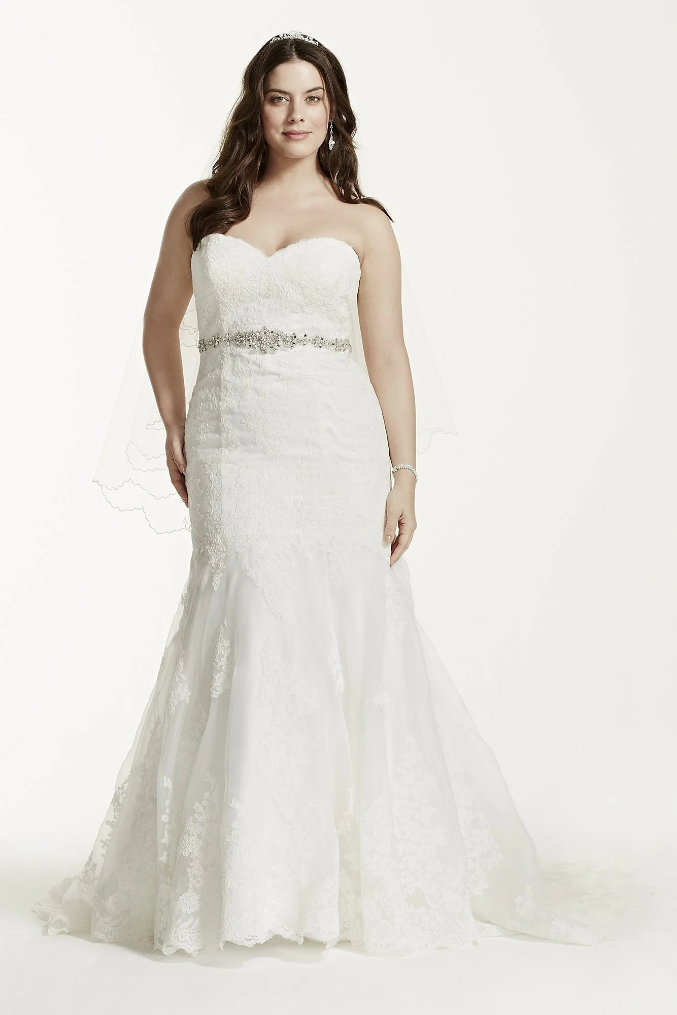 Sweetheart Trumpet Gown with Beaded Sash