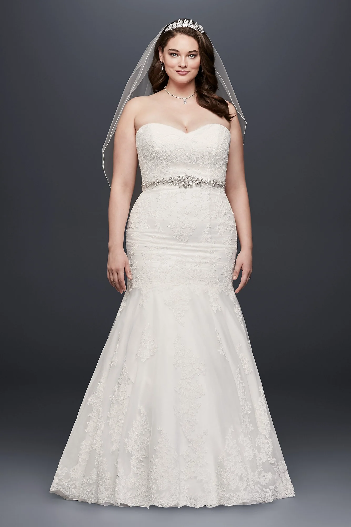 Sweetheart Trumpet Gown with Beaded Sash - Image 2