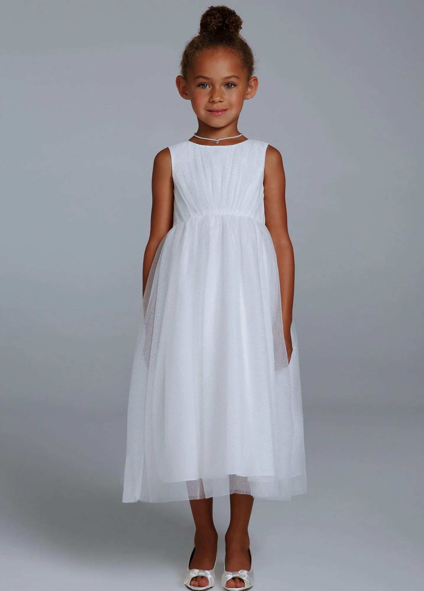 Tank Floor Length Ball Gown with All Over Sparkle