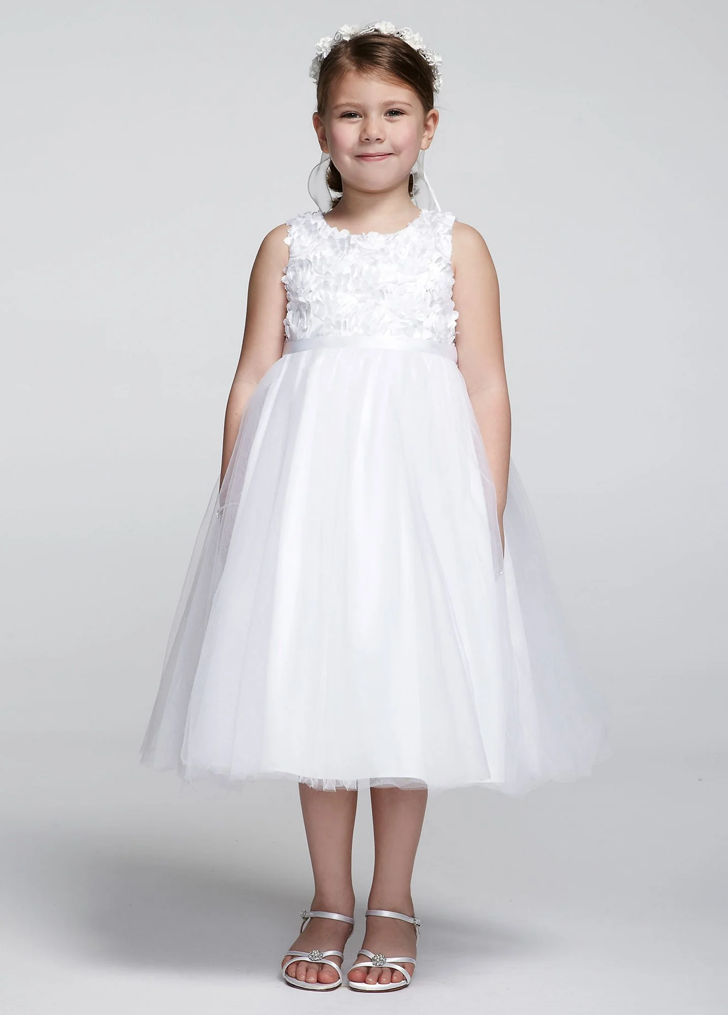 Tank Tulle Ball Gown With Floral Detail - Image 2
