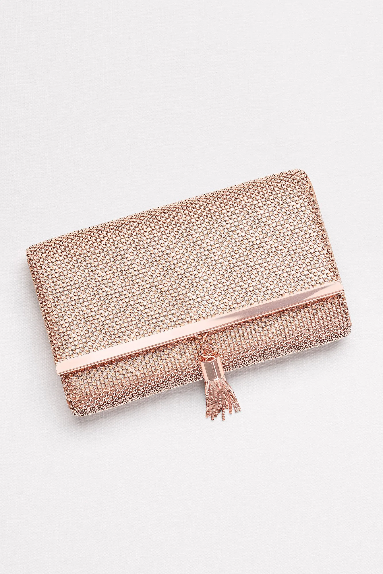 Tassled Metal Mesh Clutch - Image 2