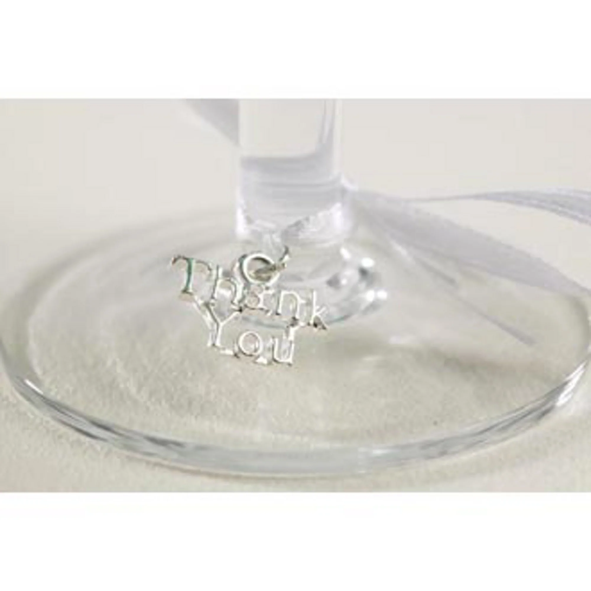 Thank you Charms with Ribbon Tie (Set of 12)