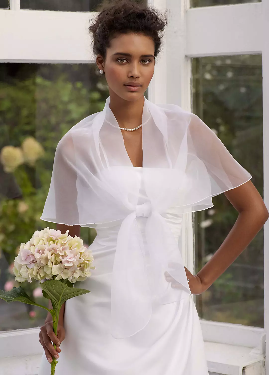 Tie Front Organza Jacket - Image 3