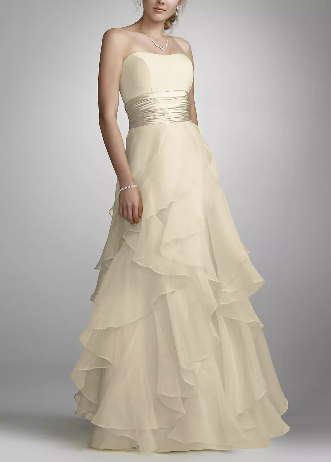 Tiered Organza Ball Gown - Image 10