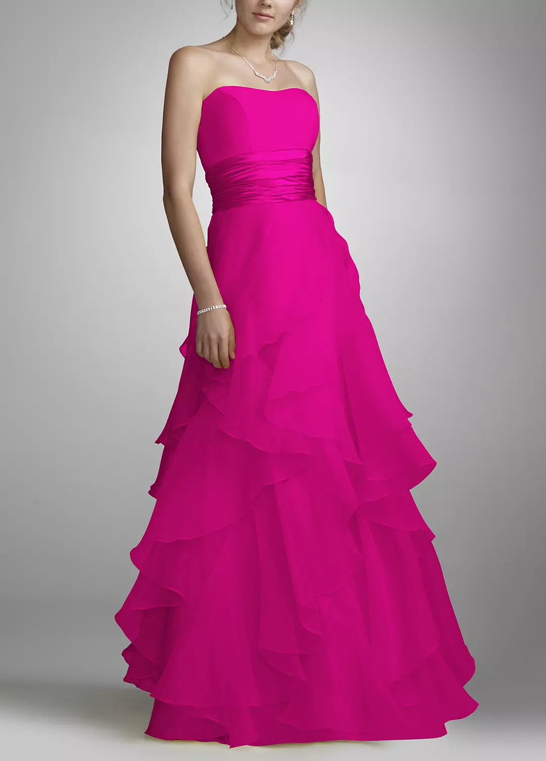 Tiered Organza Ball Gown - Image 11