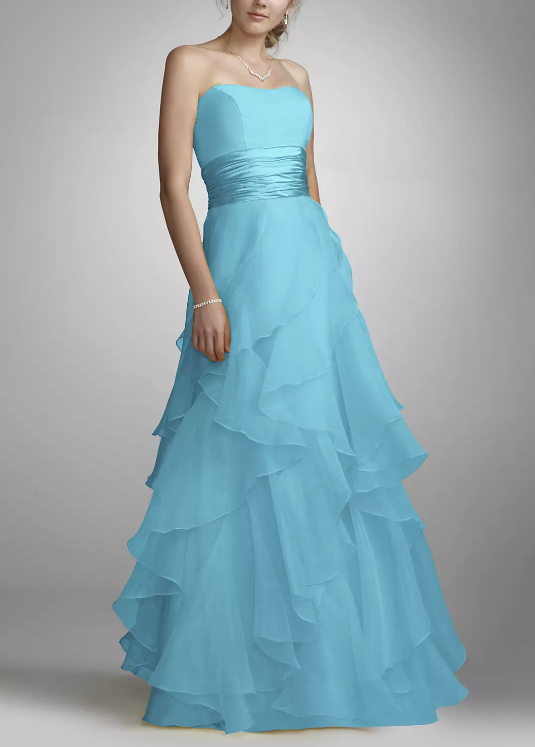 Tiered Organza Ball Gown - Image 36