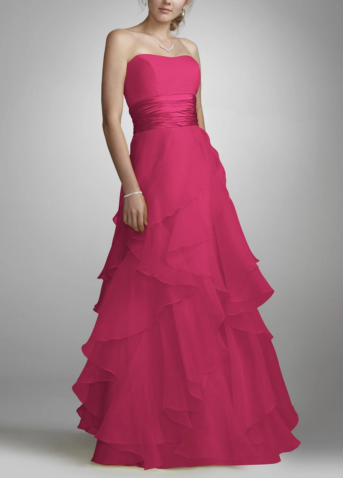 Tiered Organza Ball Gown - Image 4