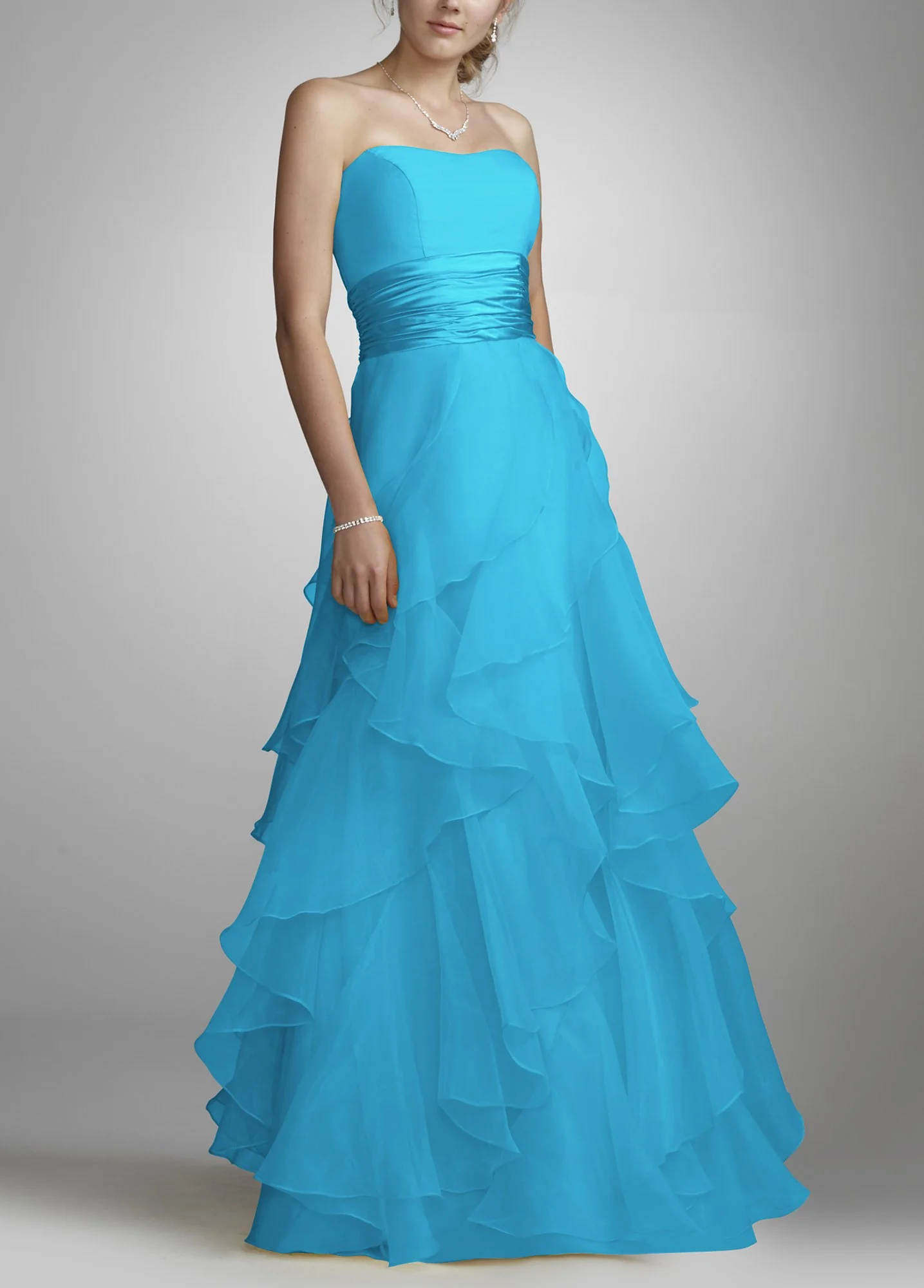 Tiered Organza Ball Gown - Image 8