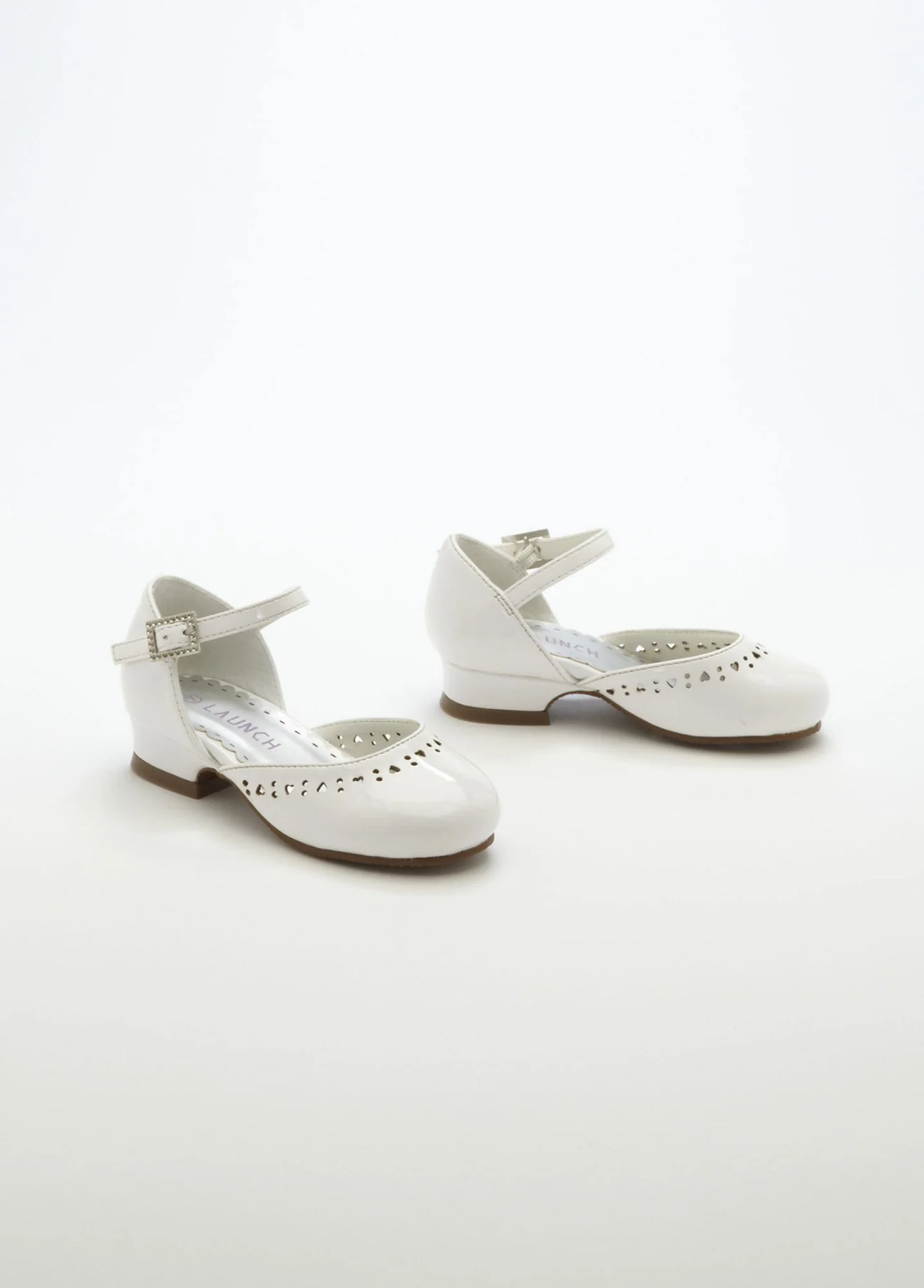 Toddler Faux Patent Leather Shoes with Design