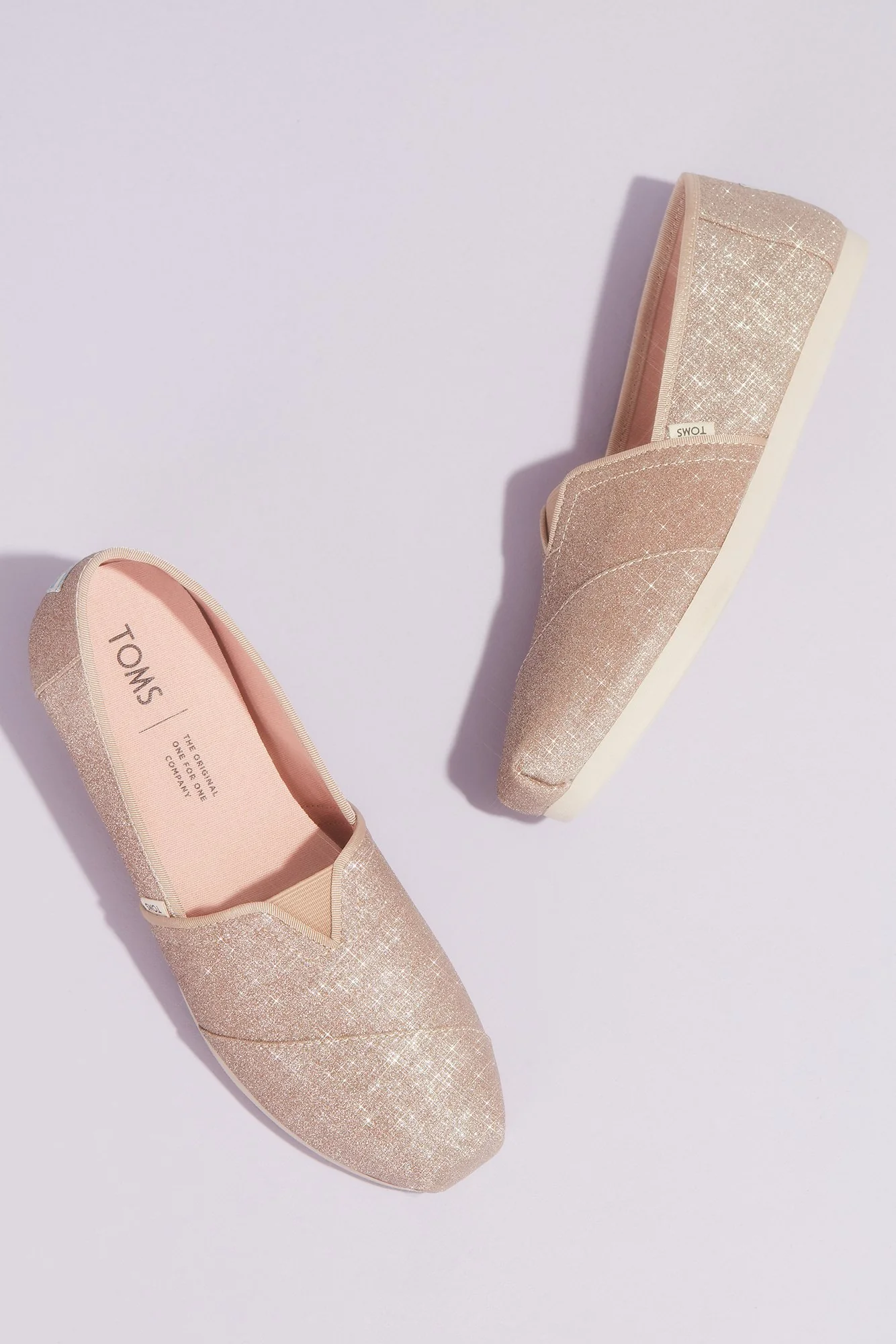 TOMS Glitter Canvas Wrap Classic Slip-On Shoes