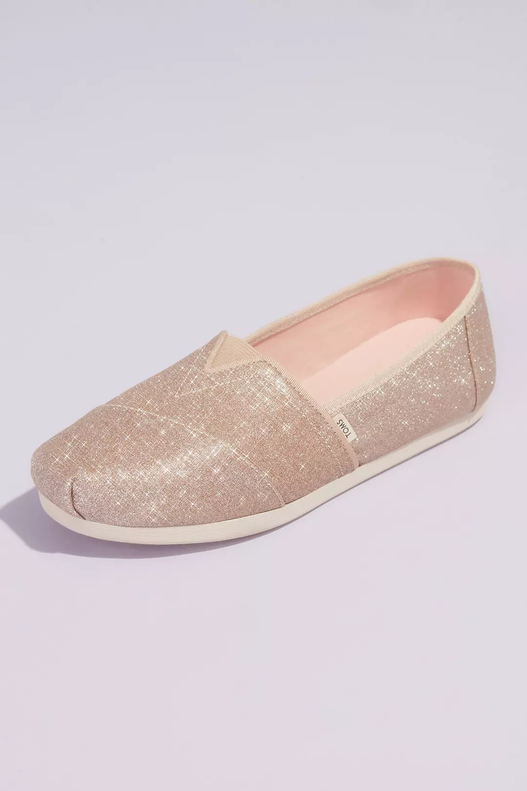 TOMS Glitter Canvas Wrap Classic Slip-On Shoes - Image 2