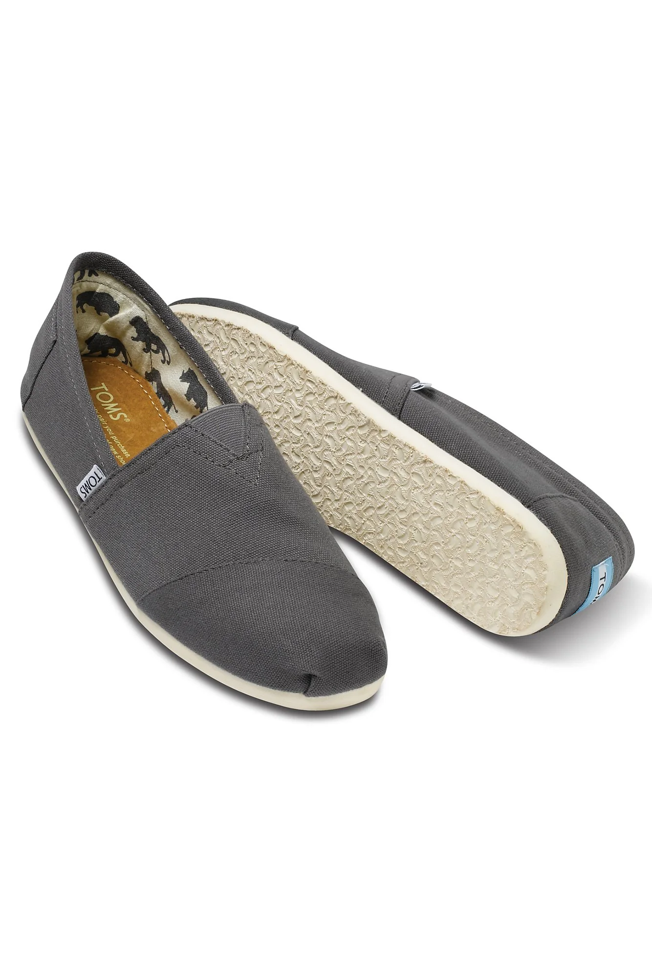 TOMS Mens Canvas Classic Slip-On Shoes - Image 2