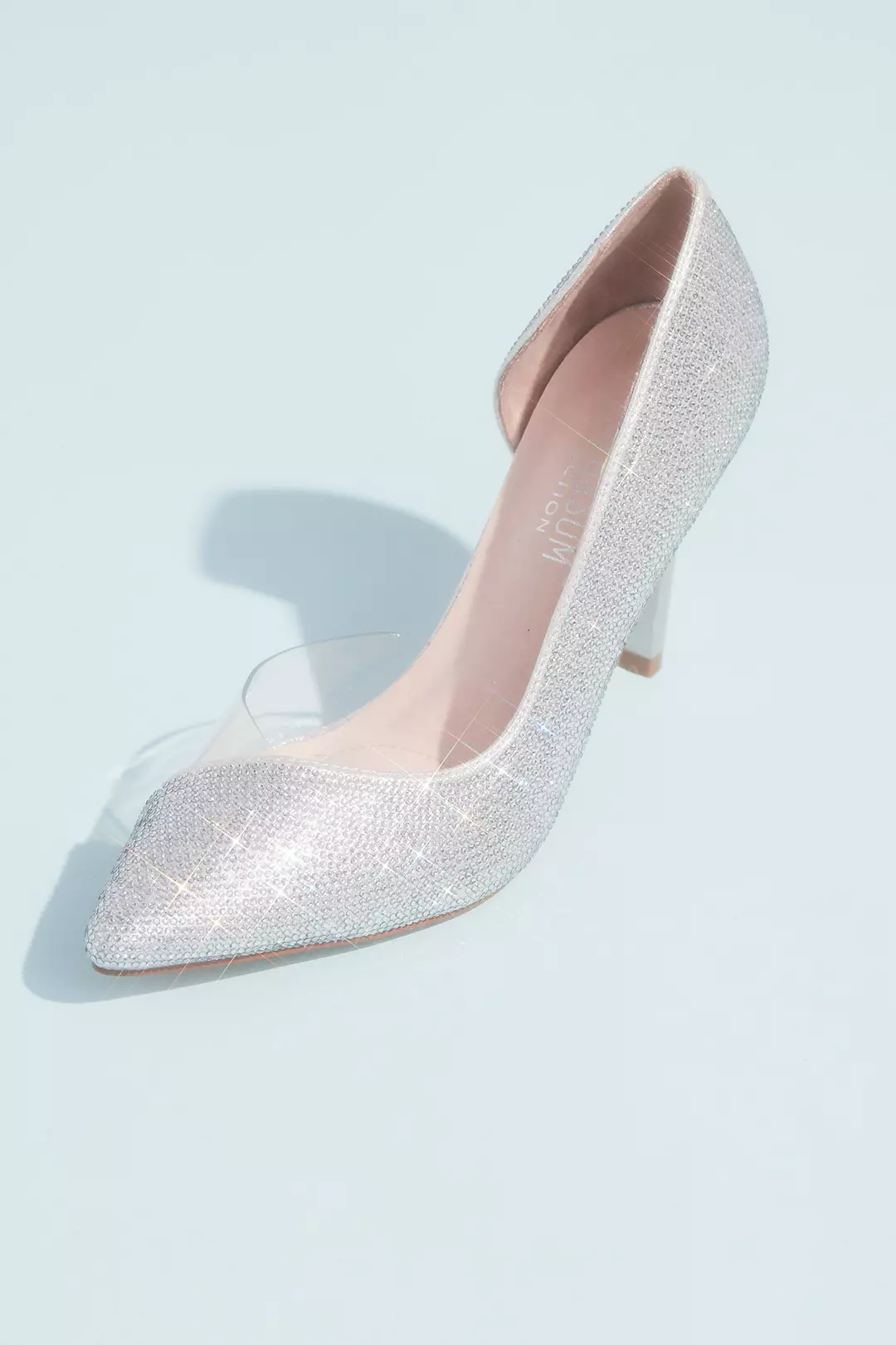 Tonal Crystal Pointed Toe Heels with Clear Detail - Image 3