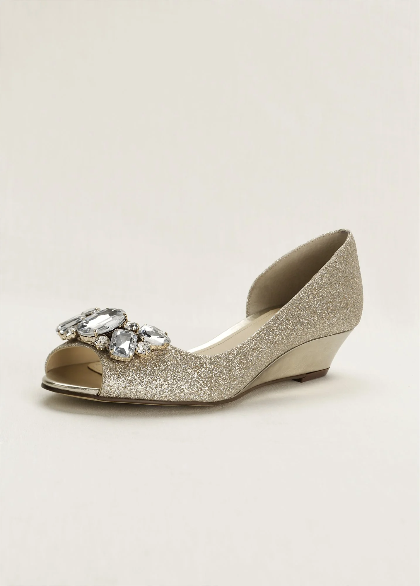 Touch of Nina Crystal Peep Toe Wedge - Image 2