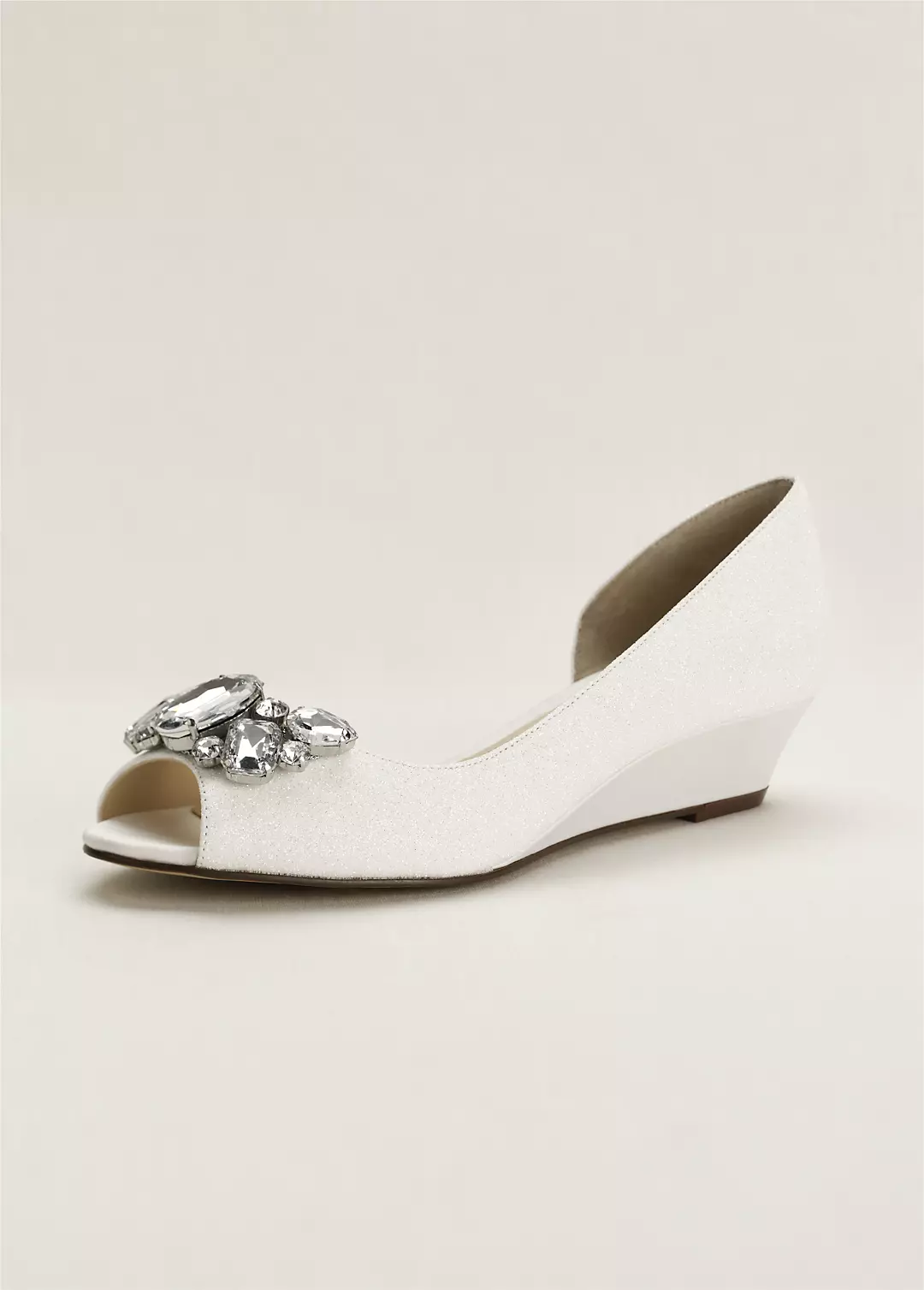 Touch of Nina Crystal Peep Toe Wedge - Image 4