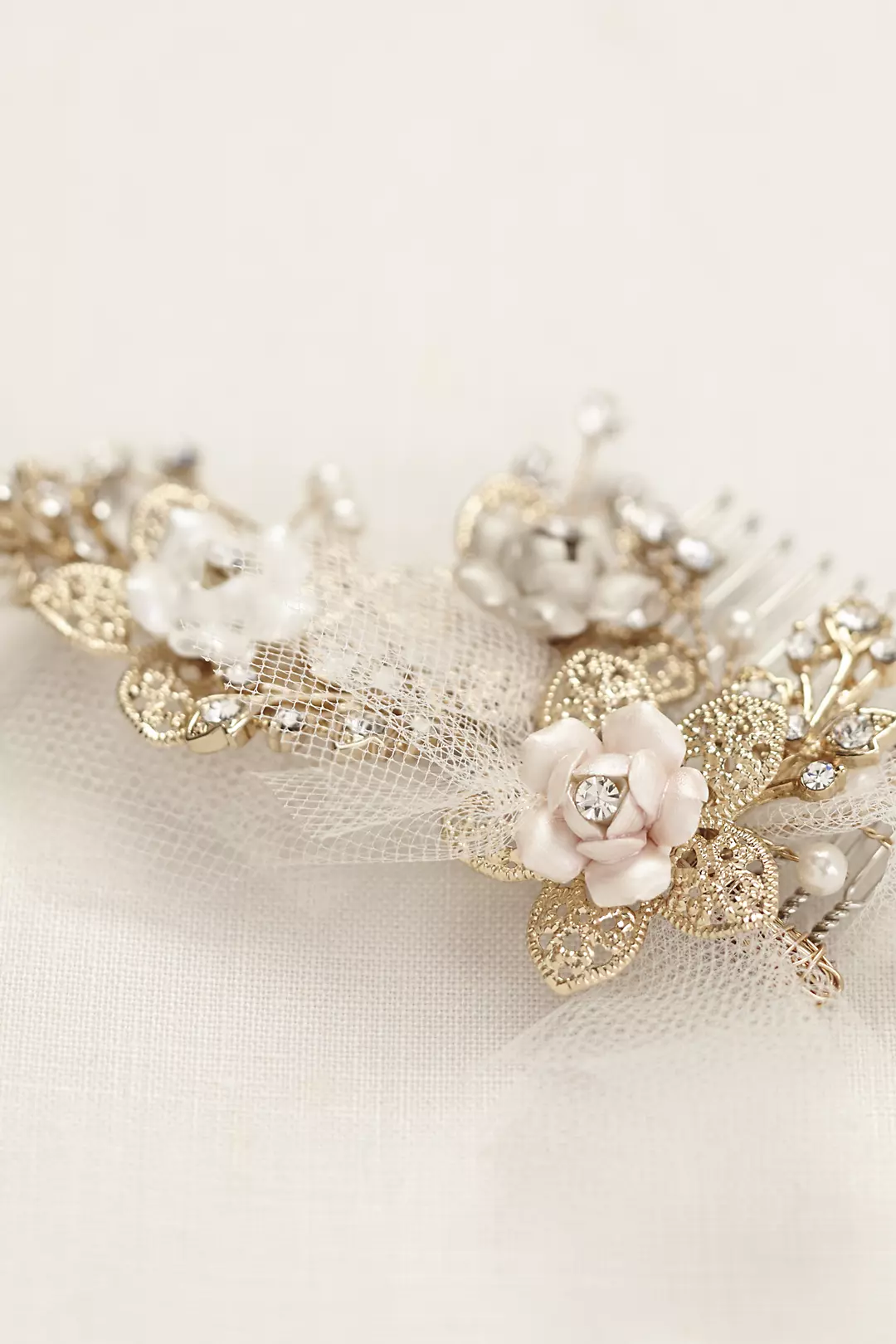 Tri Color Flower Puff Comb - Image 2