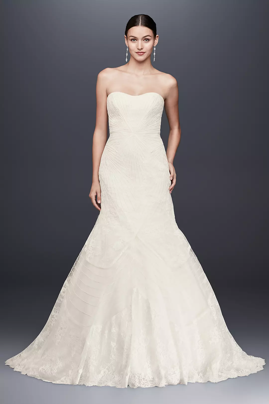 Truly Zac Posen Geometric Corded Wedding Dress