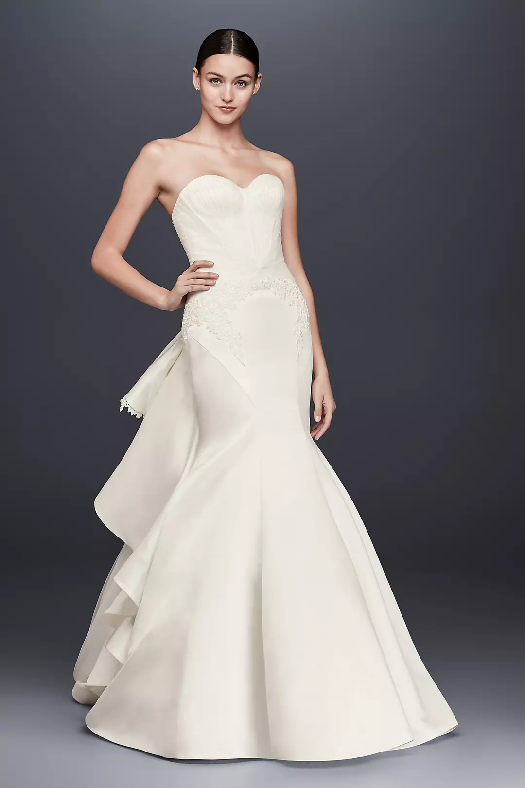 Truly Zac Posen Strapless Satin Wedding Dress