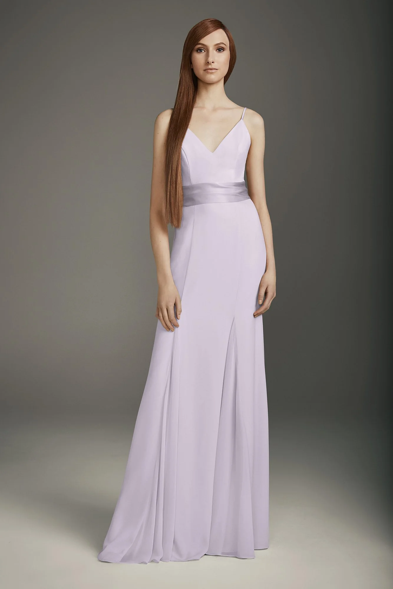 V-Neck Crepe Mermaid Bridesmaid Dress - Image 13