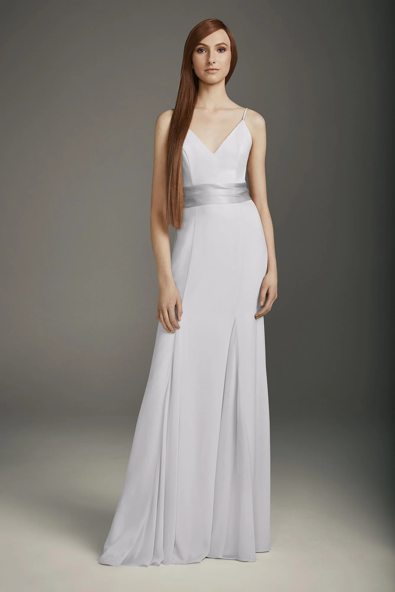 V-Neck Crepe Mermaid Bridesmaid Dress - Image 18