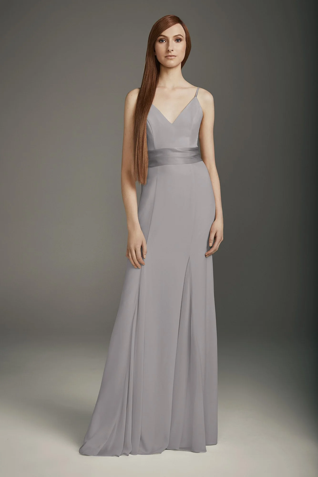 V-Neck Crepe Mermaid Bridesmaid Dress - Image 6
