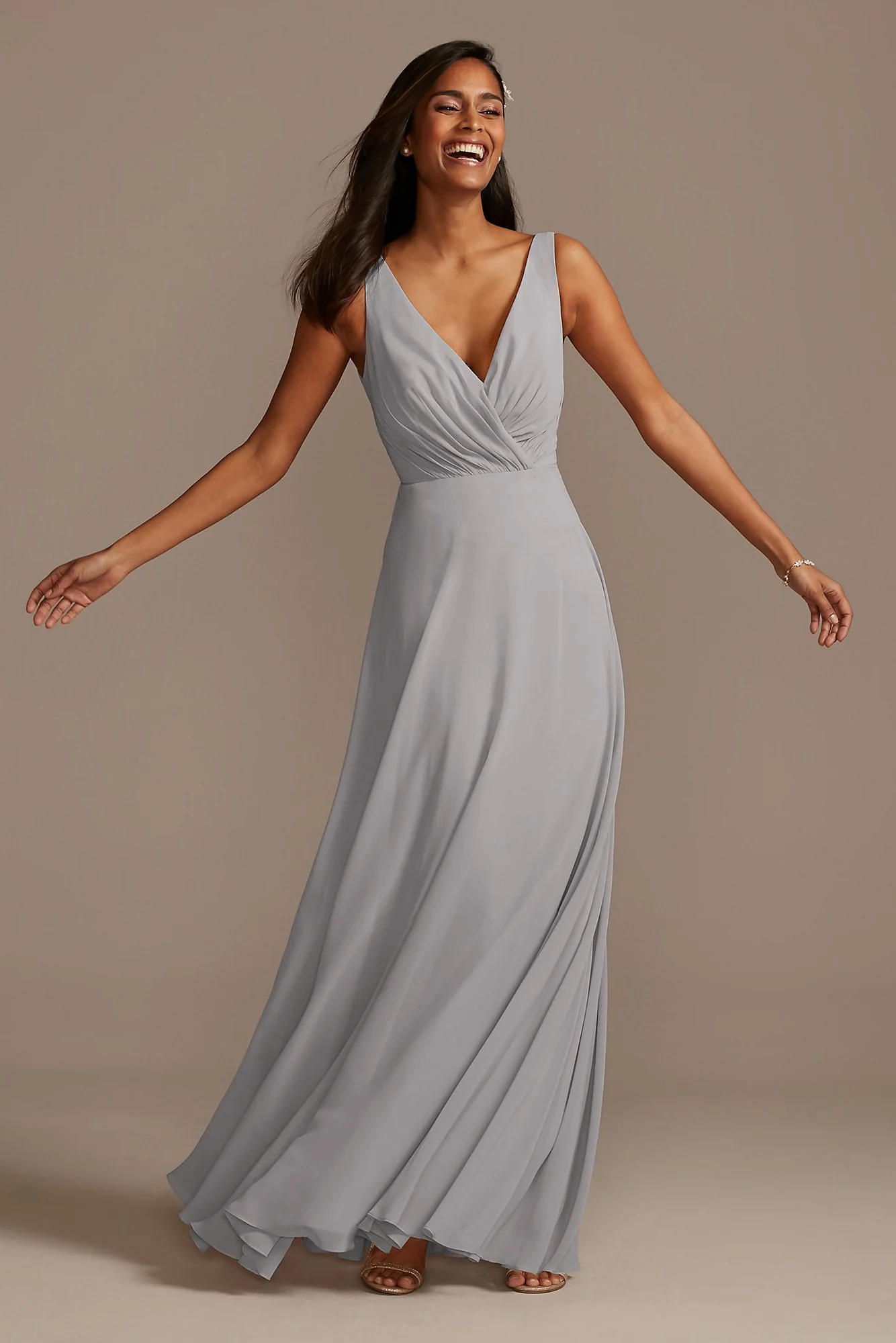 V-Neck Tank Full Skirt Dress - Image 102