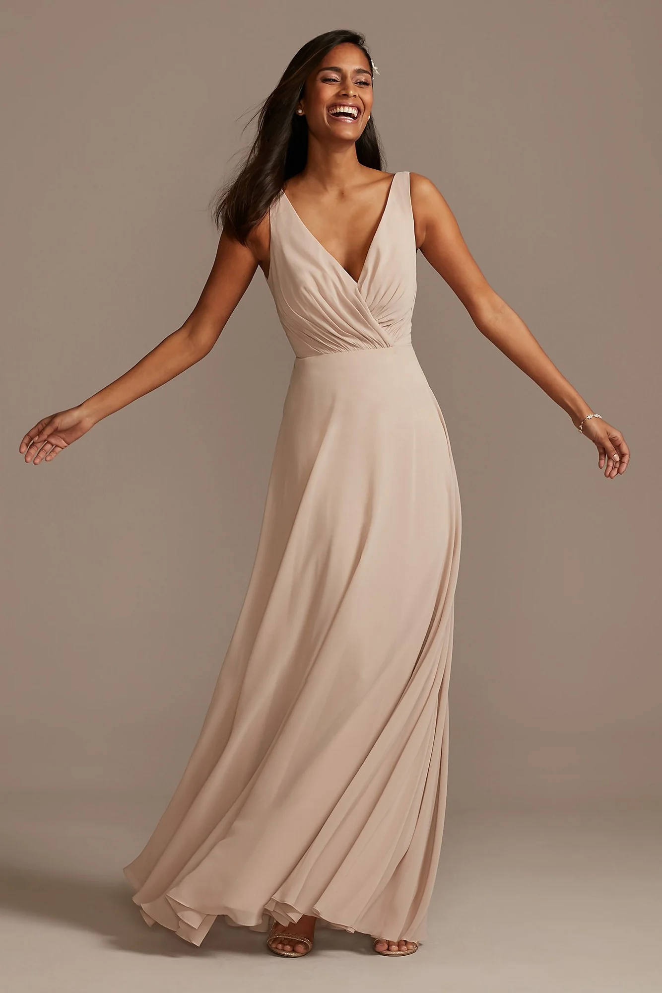 V-Neck Tank Full Skirt Dress - Image 103