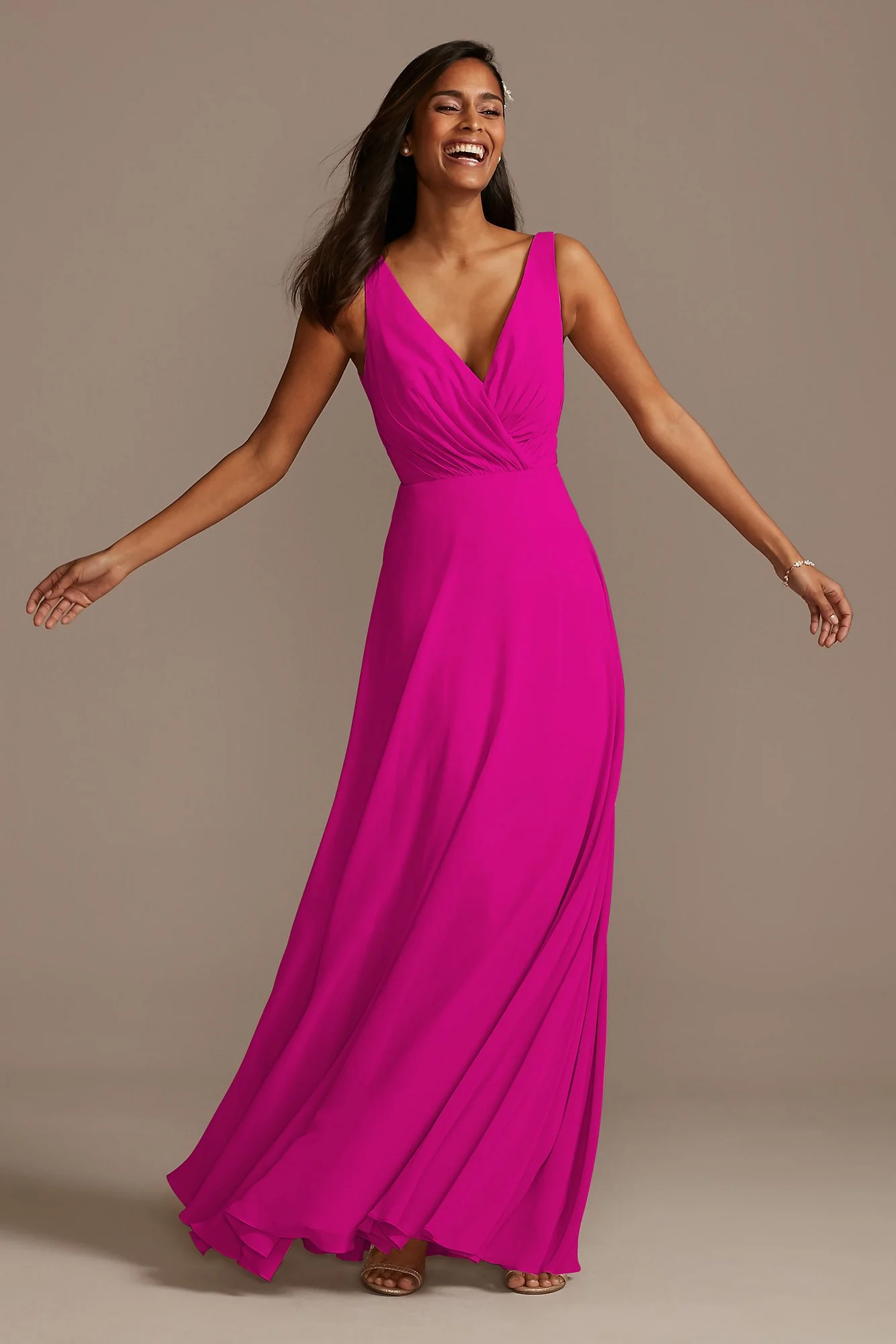 V-Neck Tank Full Skirt Dress - Image 105