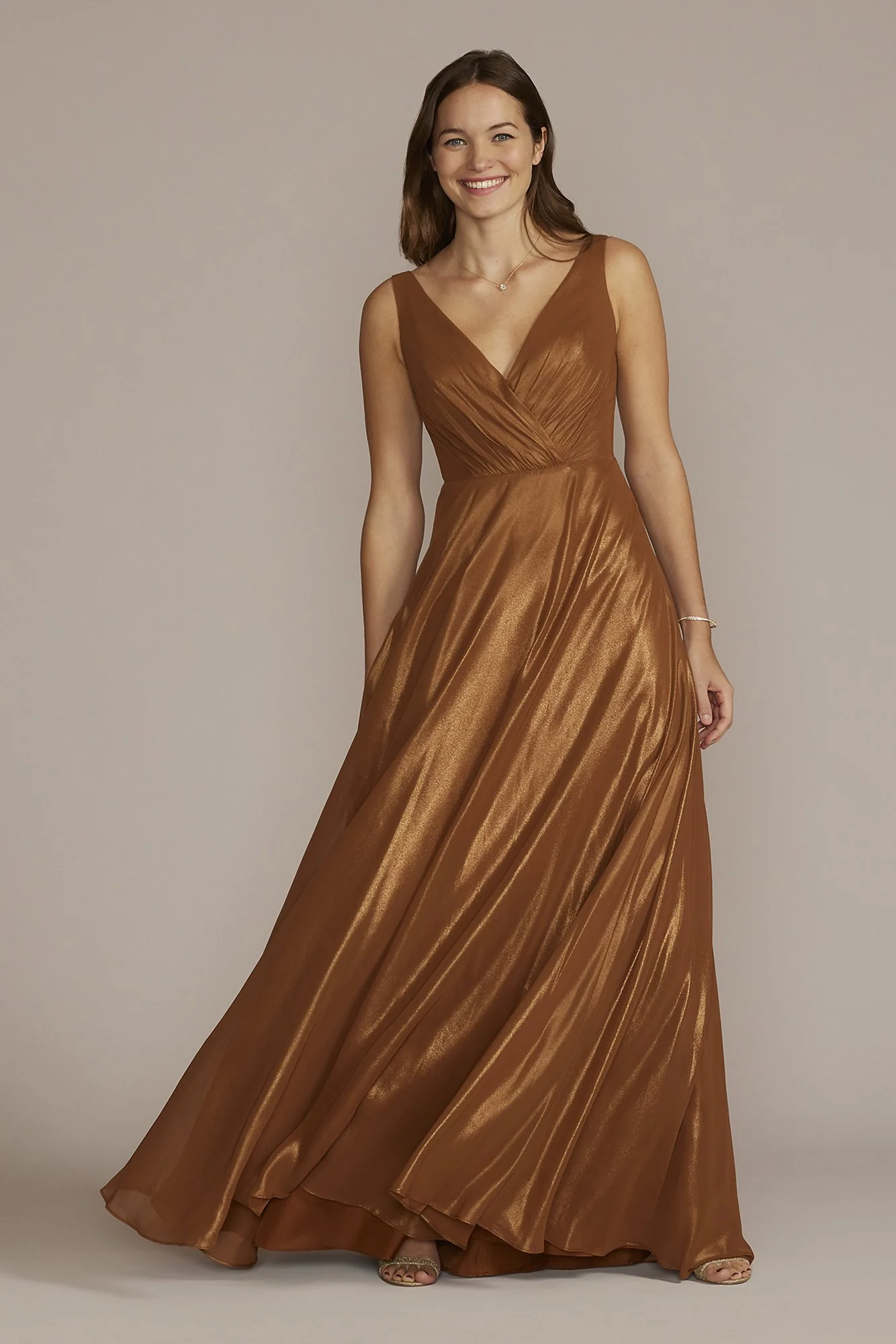 V-Neck Tank Full Skirt Dress - Image 115