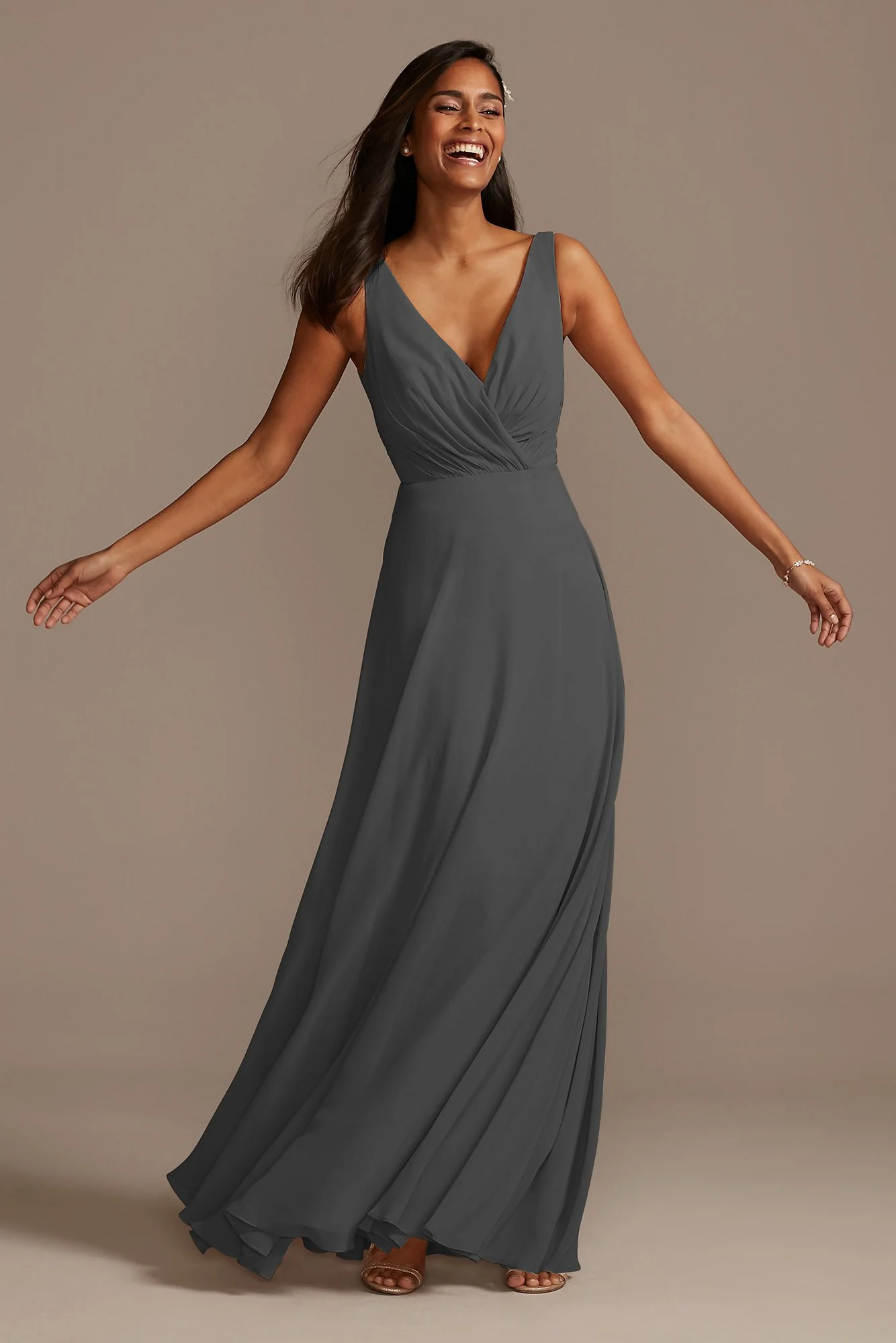 V-Neck Tank Full Skirt Dress - Image 23
