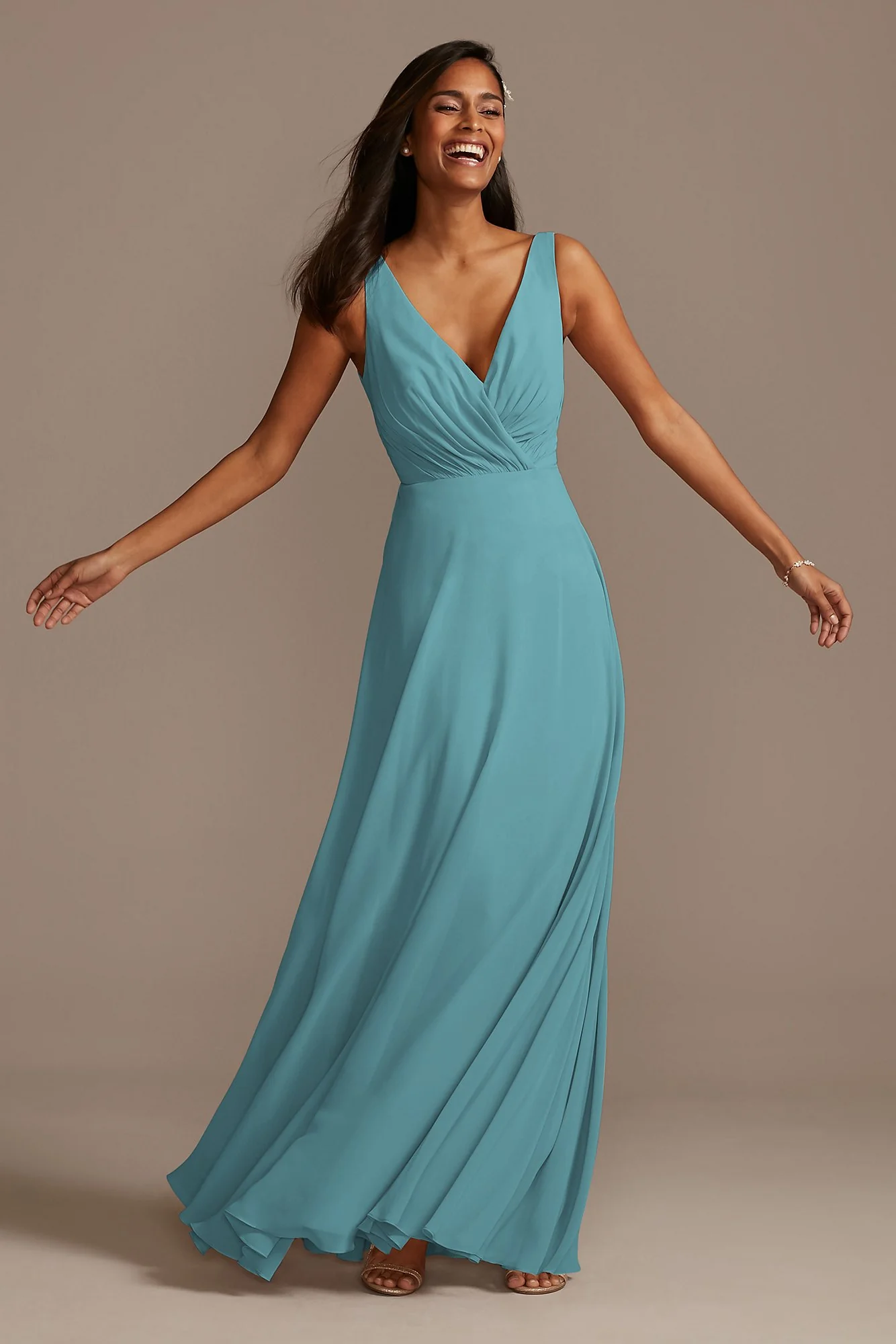 V-Neck Tank Full Skirt Dress - Image 25