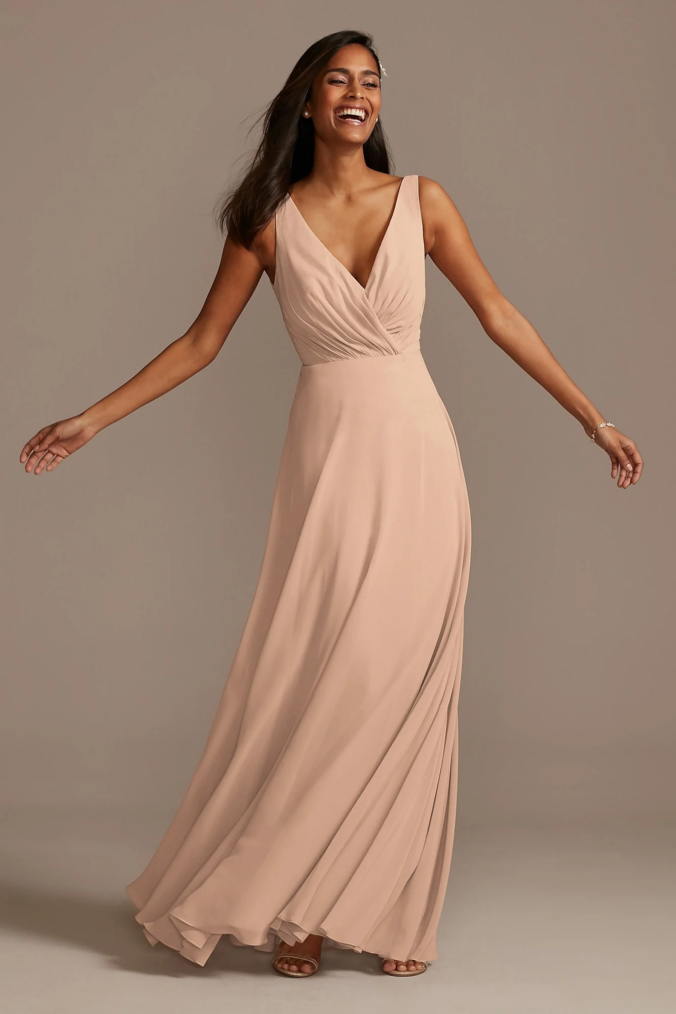 V-Neck Tank Full Skirt Dress - Image 3