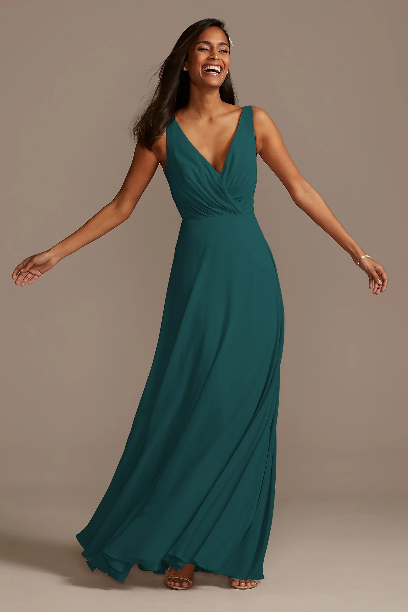 V-Neck Tank Full Skirt Dress - Image 33