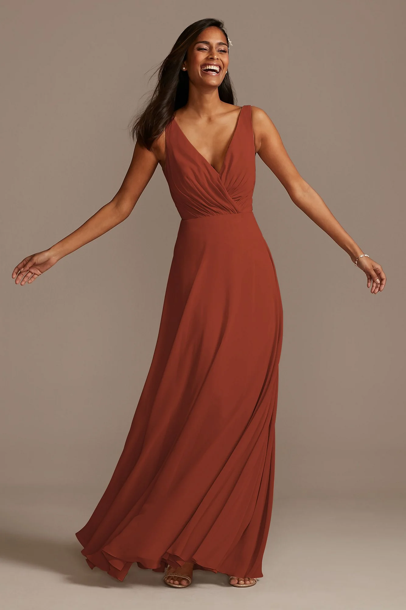 V-Neck Tank Full Skirt Dress - Image 34