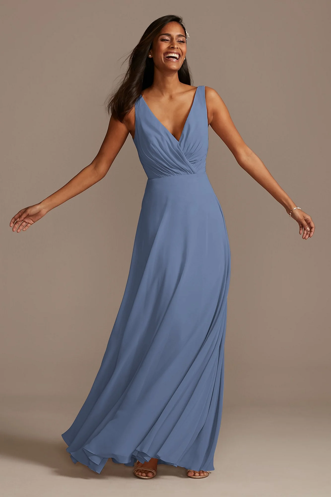 V-Neck Tank Full Skirt Dress - Image 42