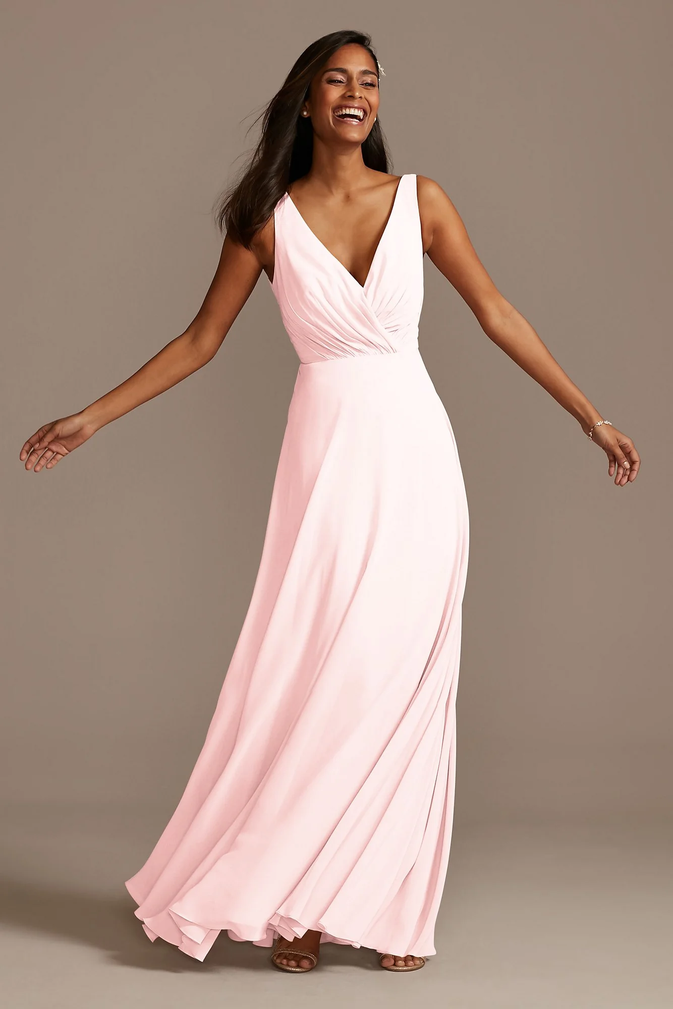 V-Neck Tank Full Skirt Dress - Image 44