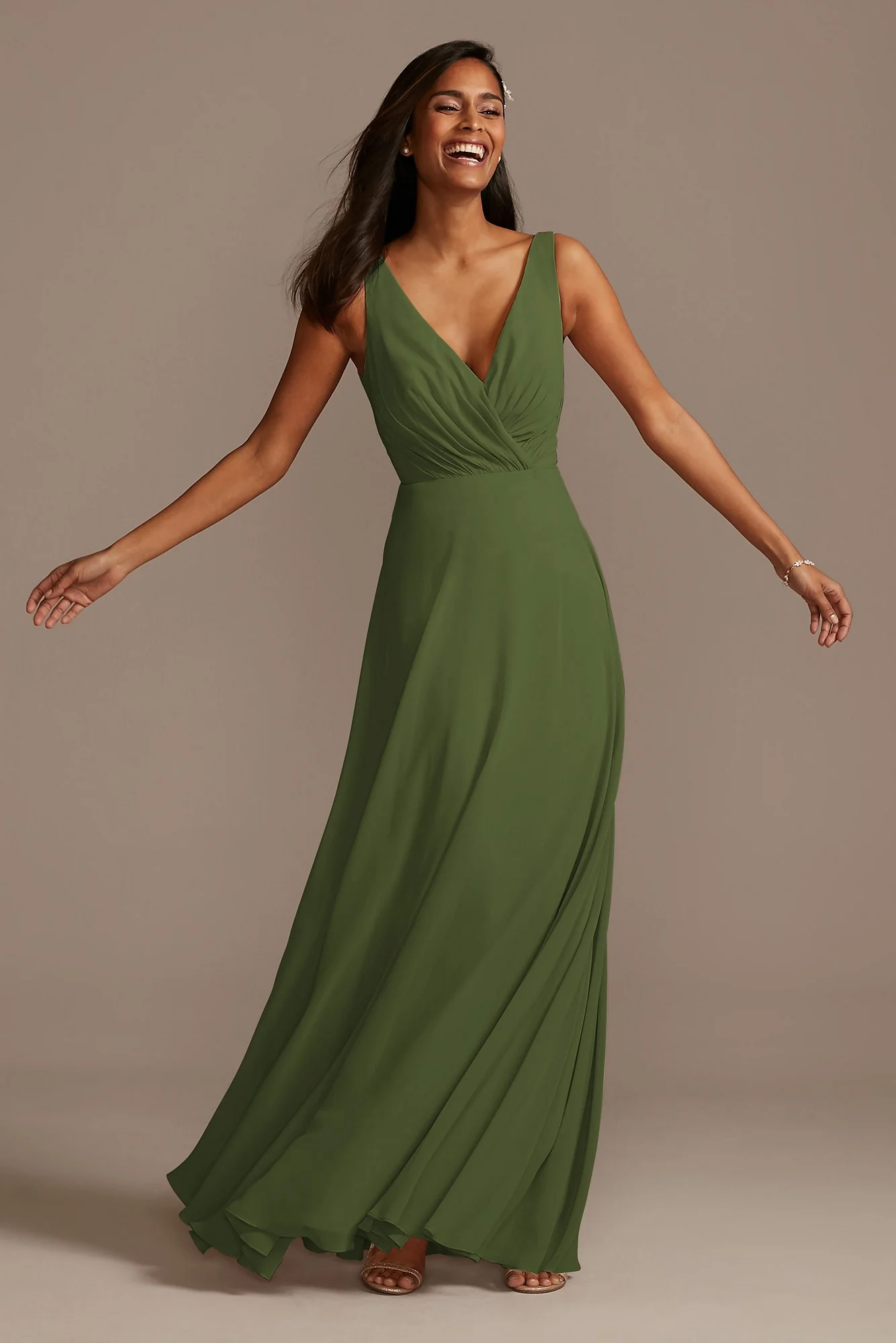 V-Neck Tank Full Skirt Dress - Image 45